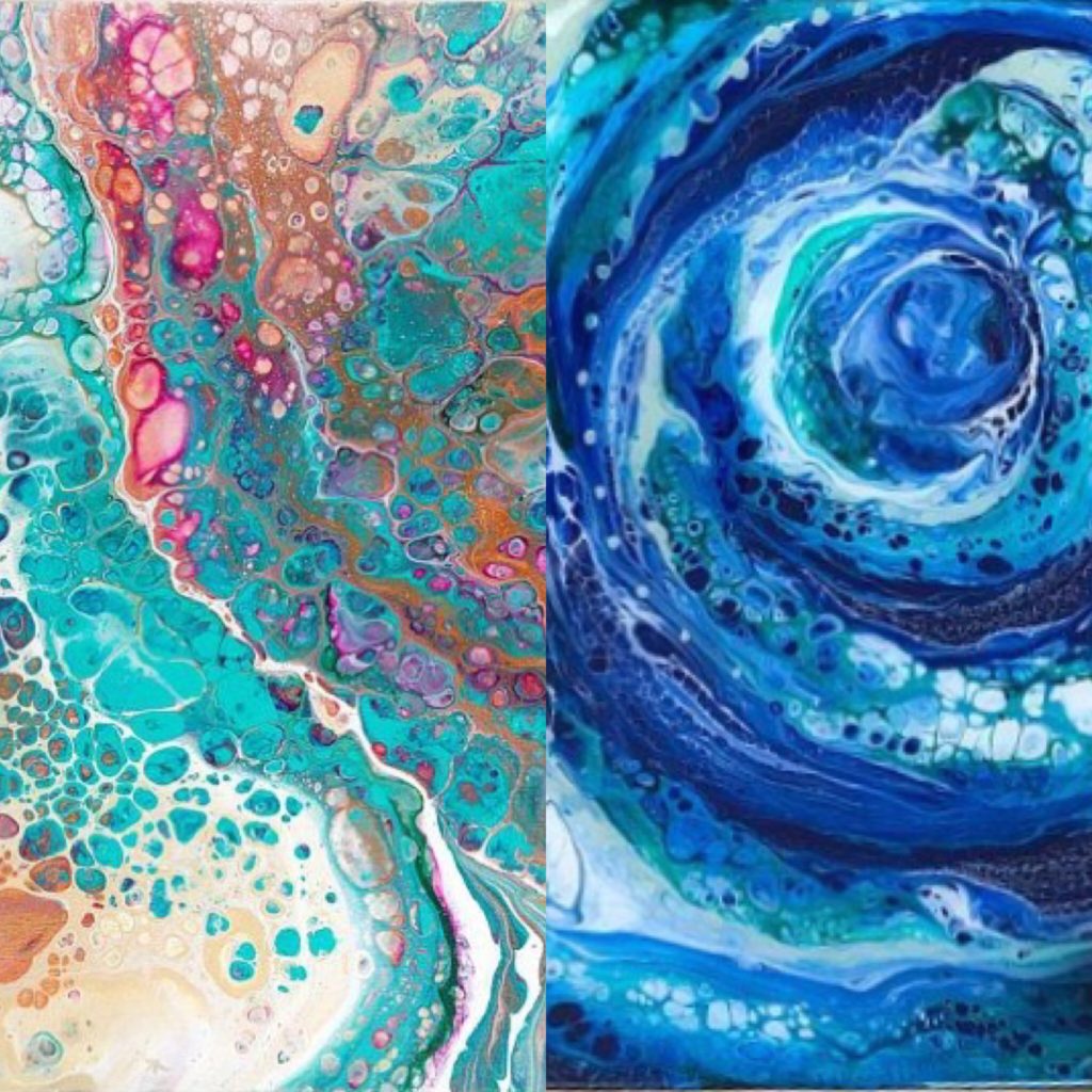 Paint pouring class! Colleen Watchorn Art